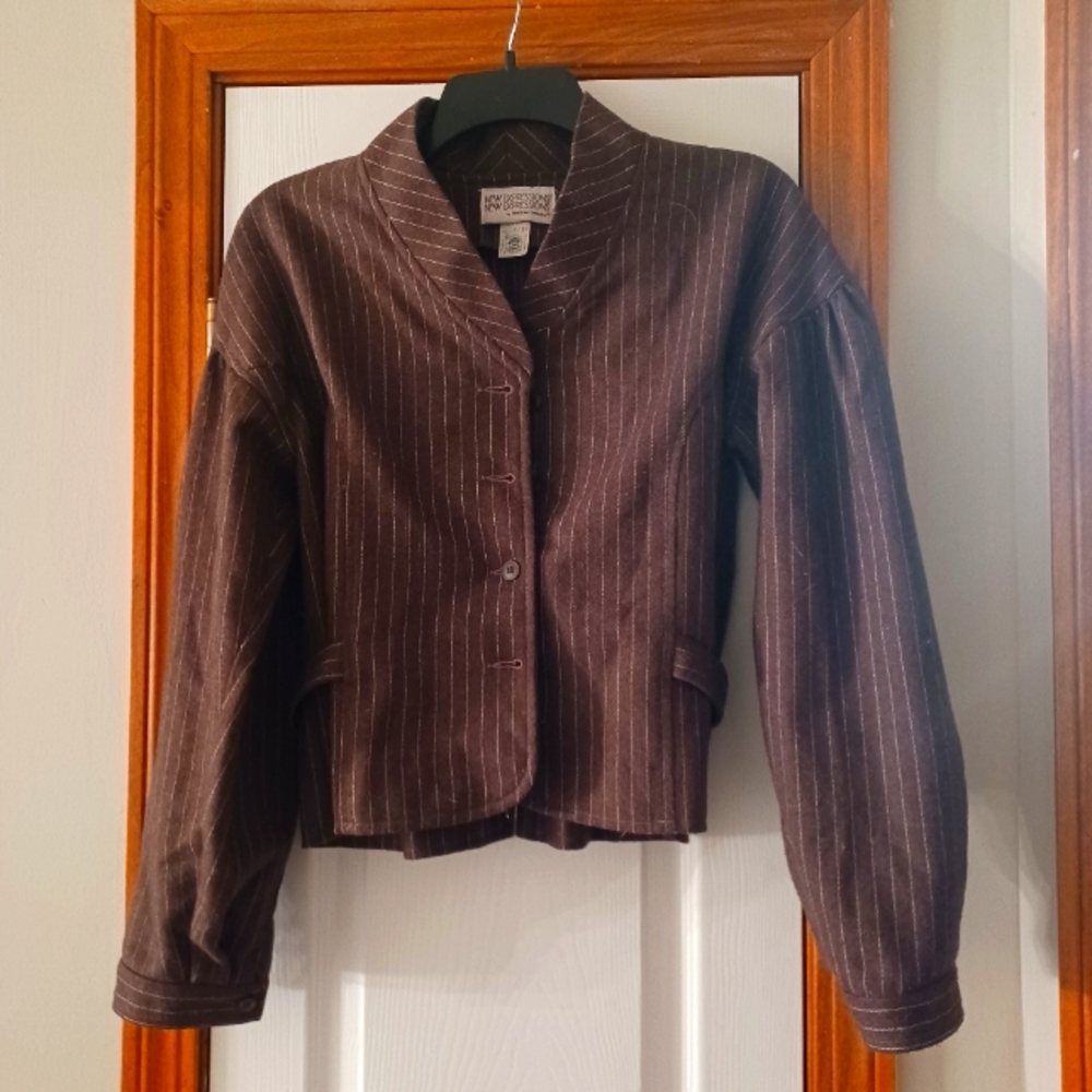 Brown pin striped Blazer/Jacket